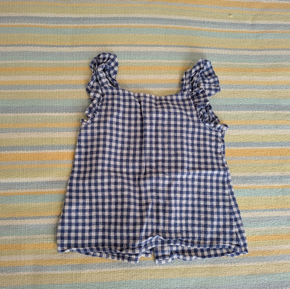 Cat & Jack Blue And White Gingham Tank Too XS 4/5 - Picture 3 of 6
